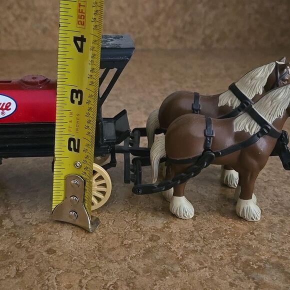 ERTL True Value Hardware Advertisement 1990 Horse Wagon Coin Bank Die-Cast Metal - Picture 4 of 16